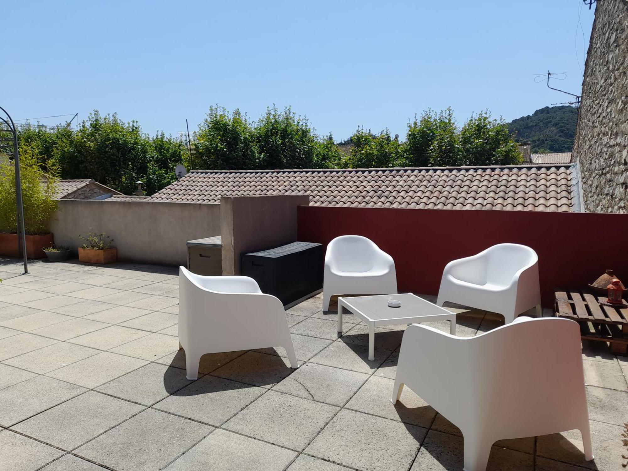 Grande Terrasse Et Vue Sur Le Site Antique Daire Vaison-la-Romaine Dış mekan fotoğraf